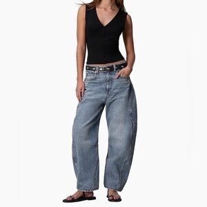 rag & bone Charlie Ankle Barrel leg Jean